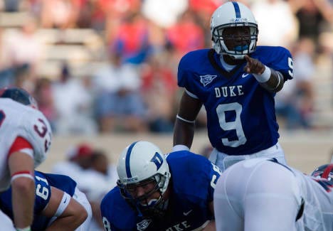 Quarterback Thaddeus Lewis and the Duke Blue Devils look to build on their victory over North Carolina State when they play the Maryland Terrapins  at home on Saturday, Oct. 24. 