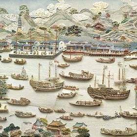 Port of Canton, China, circa 1800. 