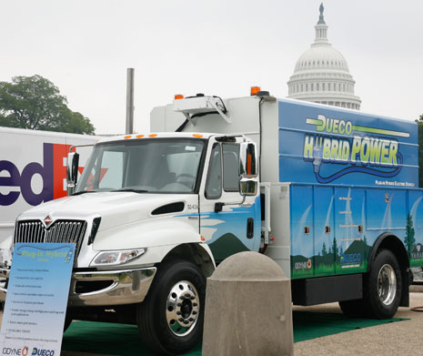 Researchers believe hybrid trucks may be in our future. 