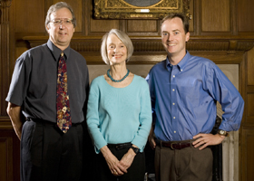 Duke teaching and mentoring award winners Thomas Robisheaux, Linda Orr and Stephen Craig 