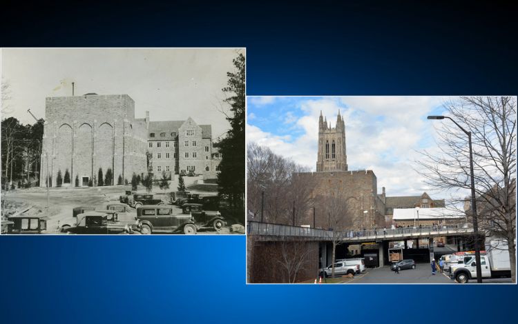 West Campus in the 1930s and now.