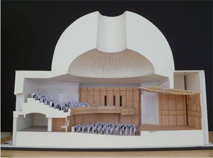 A model rendition of the Baldwin Auditorium renovation.