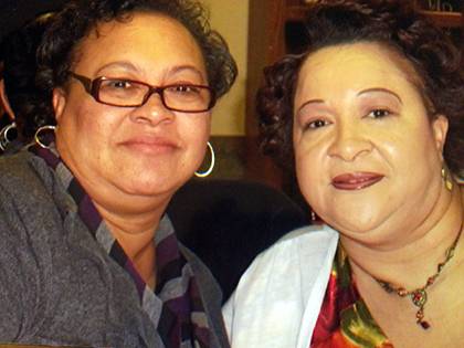 Belinda Keith, left, poses for a photo with her twin sister, Garlinda. Photo courtesy of Belinda Keith.