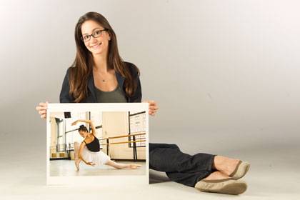 As a professional dancer, Lauren Brown perfected grace under pressure, a skill that will serve her well in marketing and advertising. Photo by Jon Gardiner