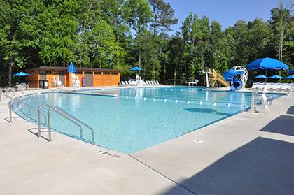Among many benefits of joining the Duke Faculty Club, members have access to pools, tennis courts and more. The club recently concluded renovations to enhance the space. Photo courtesy of Duke Faculty Club.