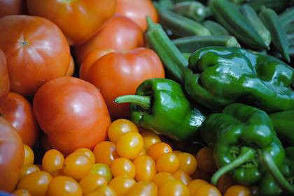 Partiicpants with the Duke Mobile Farmers Market can expect a variety of produce from local farmers throughout the spring and summer. Photo by Duke Photography.