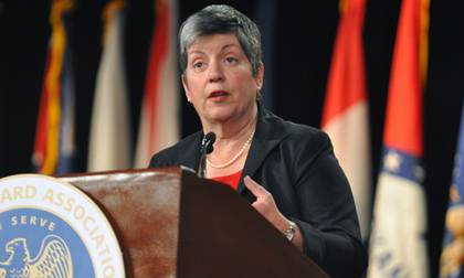 Secretary of Homeland Security Janet Napolitano.  Photo by U.S. Army Staff Sgt. Jim Greenhill.