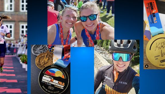 With help from the Duke Run/Walk Club, Kara Bonneau has found a love for marathons and triathlons. Photos courtesy of Kara Bonneau.