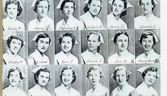 School of Nursing class photo of 1954