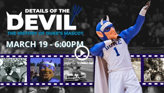 Details of the Devil: The history of the duke mascot. March 19 at 6 p.m.