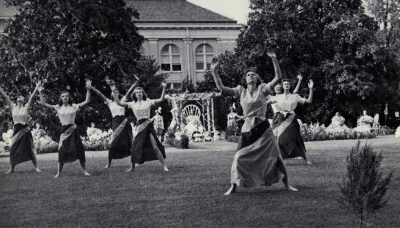 An undated May Day celebration at Duke. Photo courtesy Duke University Archives