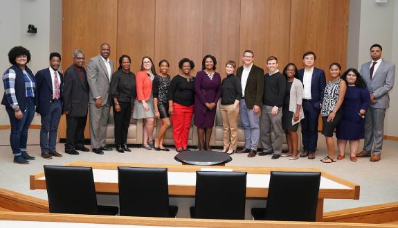 Members of the Samuel DuBois Center on Social Equity at Duke University pose for a picture during the Capital Matters: Race, Gender and Entrepreneurship Conference held in 2019. Photo courtesy of the Center. 
