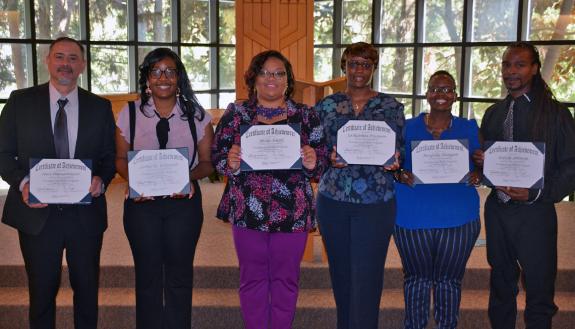 The first class of the Foundational Skills Program graduated in April. Photo by Jonathan Black.