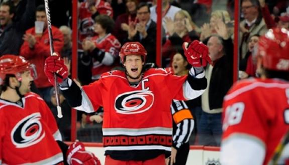 Enjoy the excitement of a home game for the Carolina Hurricanes and save up to $40 with a Duke PERQS discount. Photo courtesy of Carolina Hurricanes.