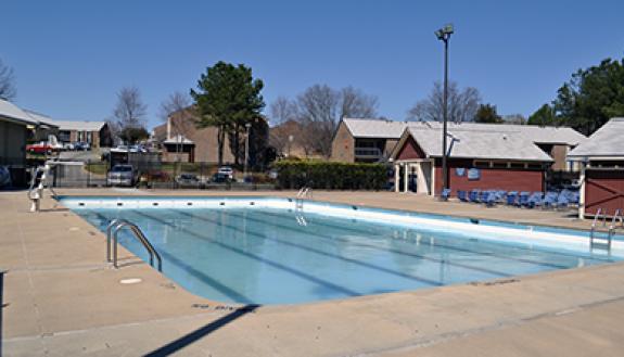 Starting April 7, Duke Recreation and Physical Education will begin offering aquatics programming and more lifeguards at the Central Campus Pool on Yearby Avenue. Photo by April Dudash