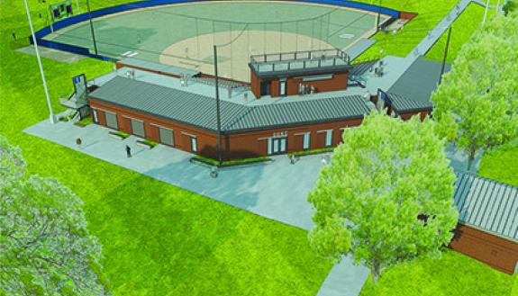 This artist rendering shows what the new Duke softball field will look like after its completion. Duke will begin early stages of site work this week. Photo courtesy of Duke Athletics.