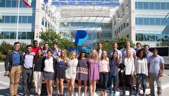 Students in the Duke in Silicon Valley program.