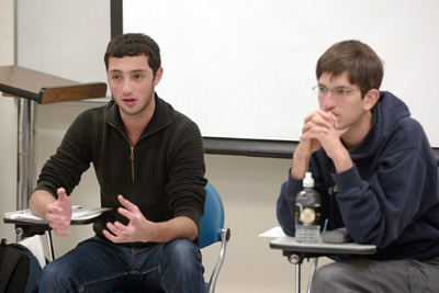 Former Knesset member Naomi Chazan talked about peace prospects in the Middle East Wednesday at the Freeman Center. Photo: Jim Wallace