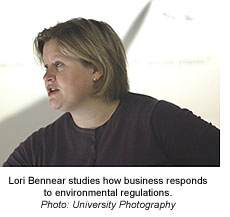Lori Bennear studies how business responds to environmental