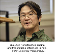 Guo-Juin Hong teaches cinema and transnational influences in Asia. Photo: Duke University Photography