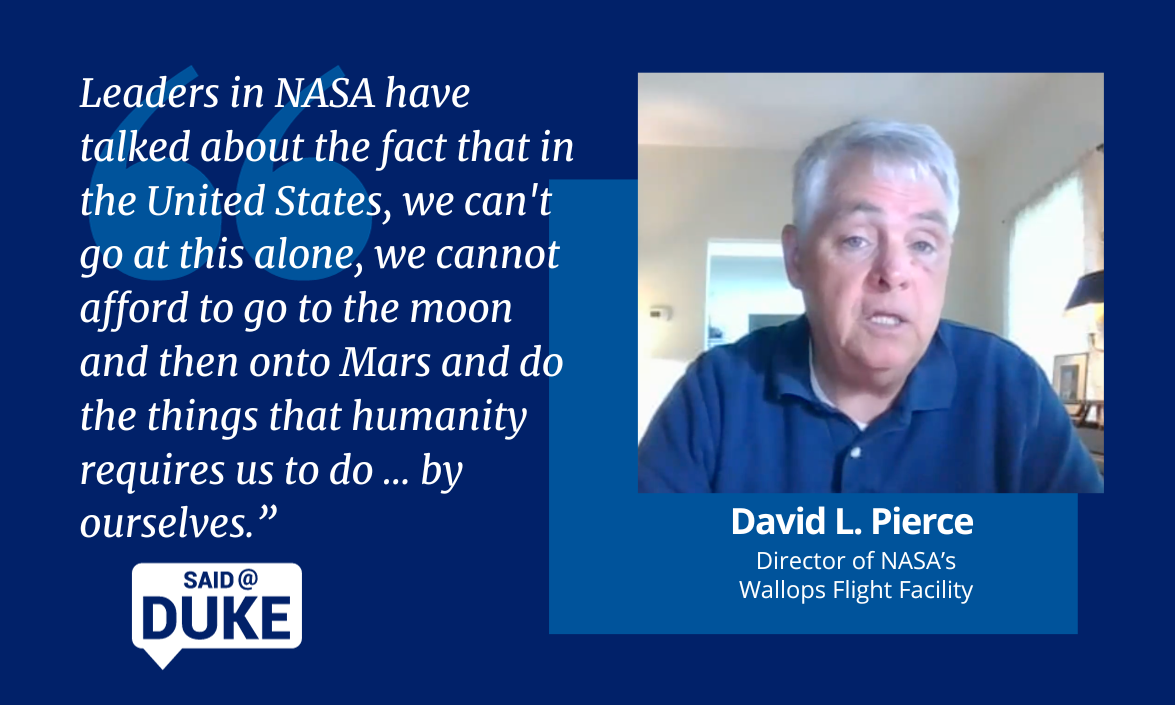 Said@Duke: David Pierce on the future of space exploration