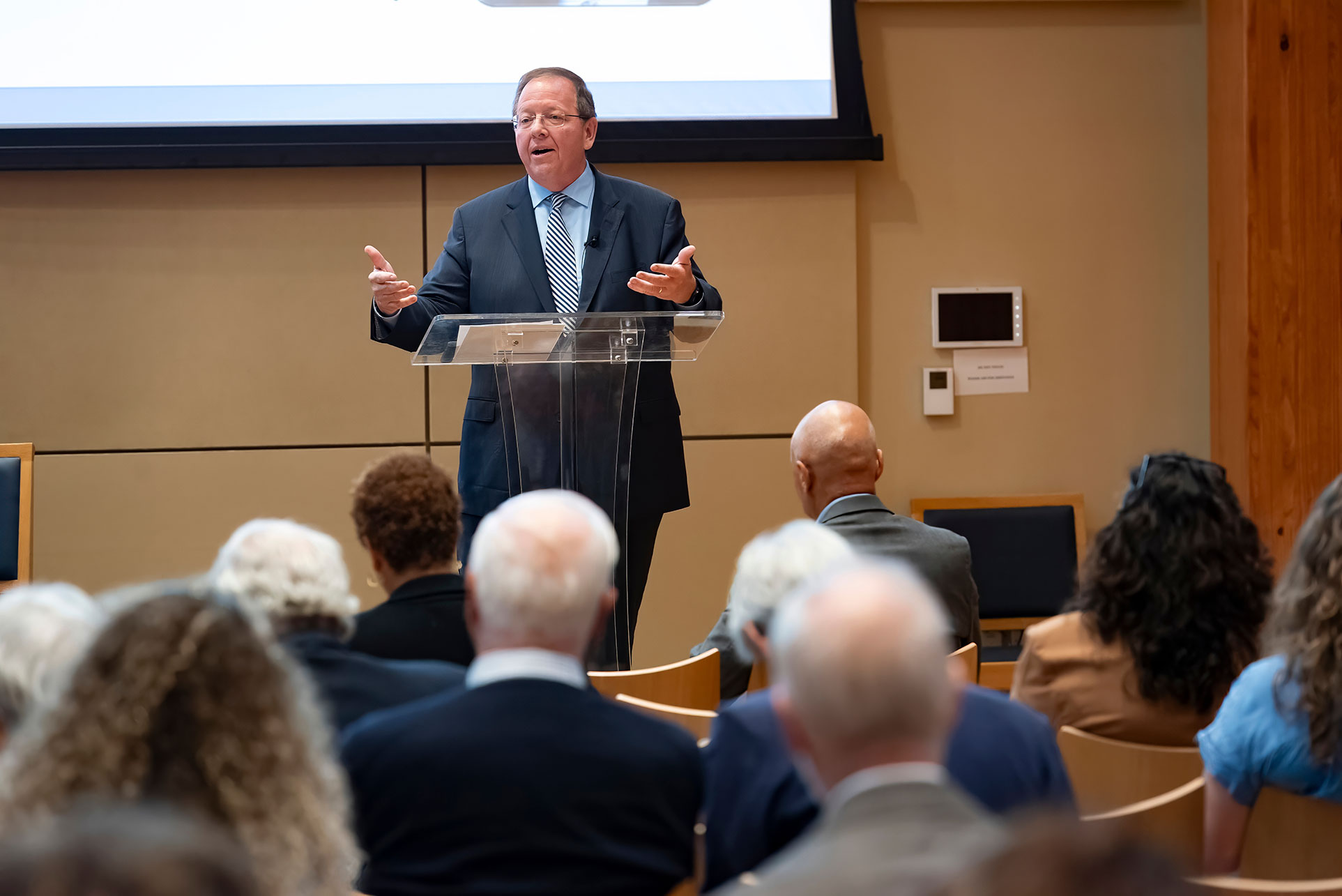 Keynote speaker Robert Pape: “The number one prism should be to diminish harm and fears of our students."