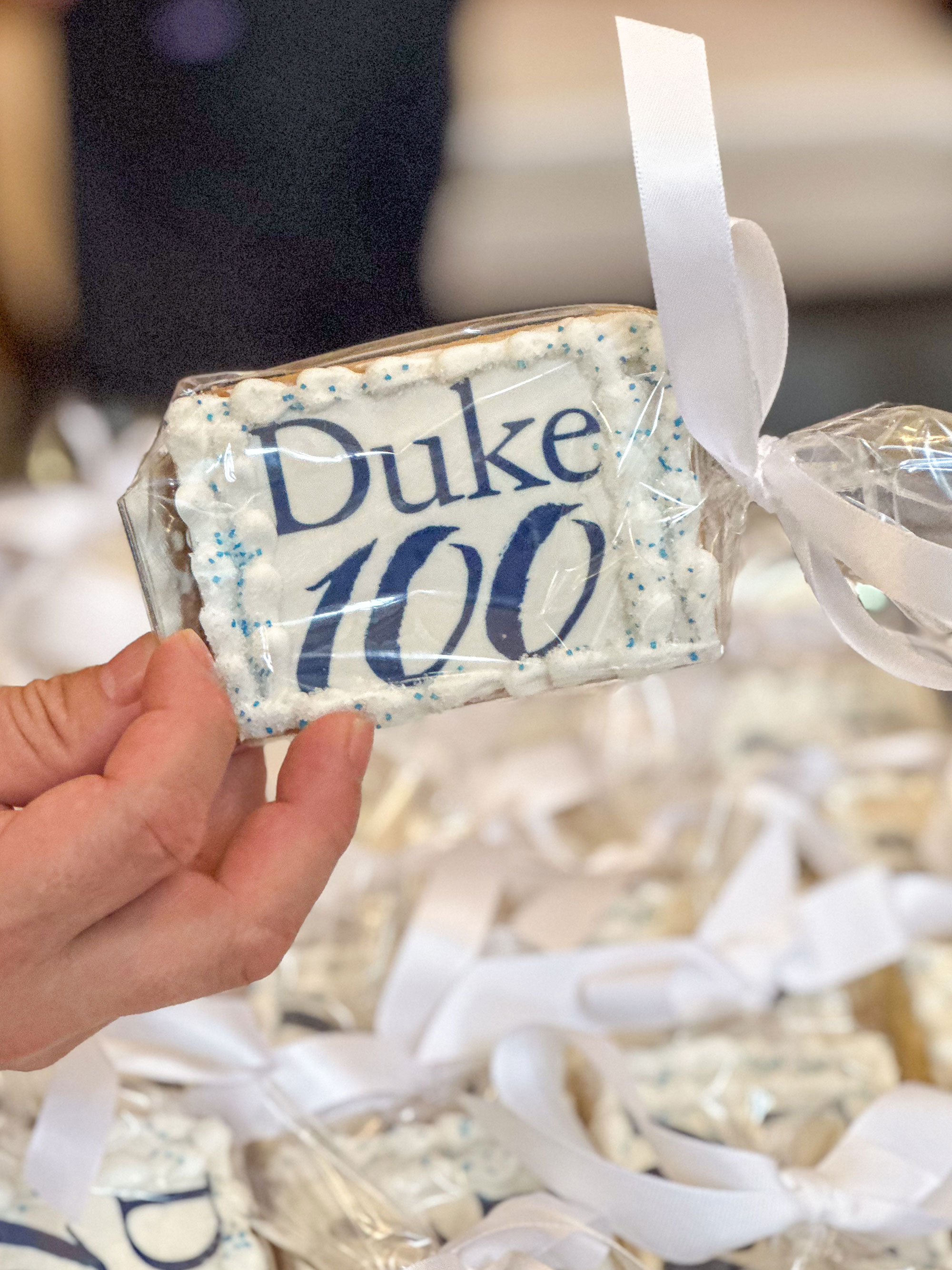 Tasty square cookies were served up at the Wall Center.