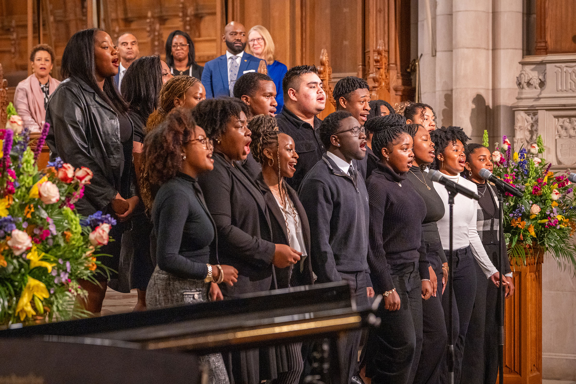 The United in Praise Gospel Choir performs during Duke’s Martin Luther King Jr. commemoration.