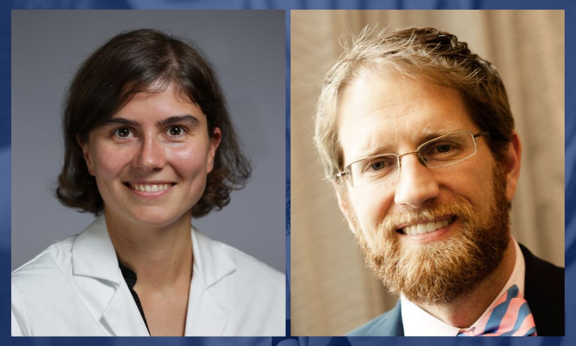 headshots of Caroline Sloan and Cameron Wolfe