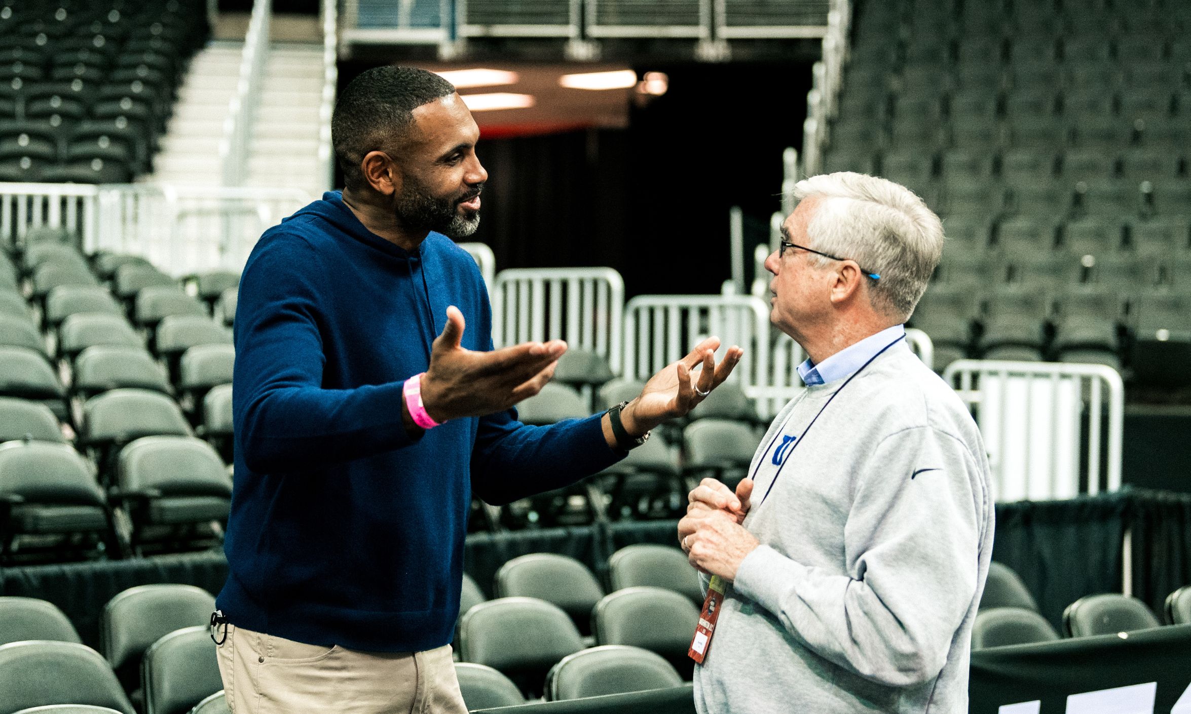 Grant Hill speaks with Kevin White