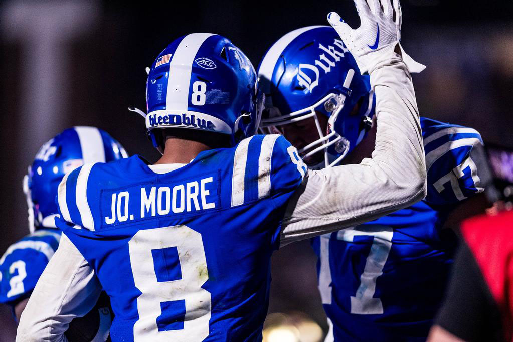 Duke's football team steps into the limelight as undefeated Blue Devils  prepare to host Notre Dame