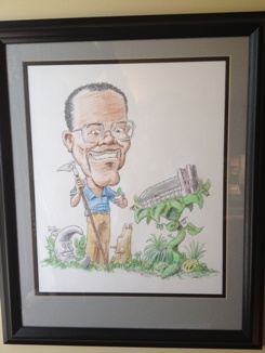 Drawing of Mitchell Vann by V. C. Rogers