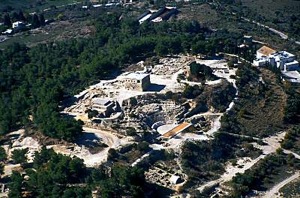 Ariel view of the Sepphoris site