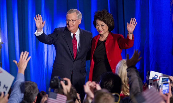 Mitch McConnell and Elaine Chao