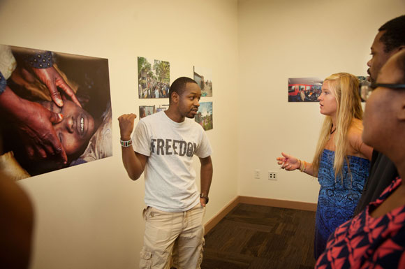 boniface with students
