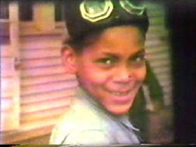 A young boy from the H. Lee Waters film from Mayodan. 