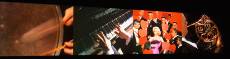 Stephen White Artist Christian Marclay creates a visual and sonic collage in "Video Quartet."