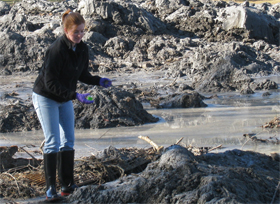 Duke scientists have been sampling the Kingston spill since it happened. 