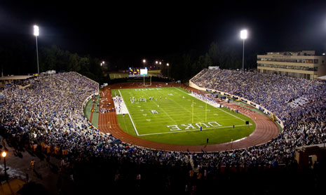 Last year's home games attracted crowds of more than 30,000 fans to Duke's Wallace Wade Stadium. 