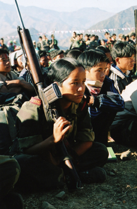 Female soldier in Nepal