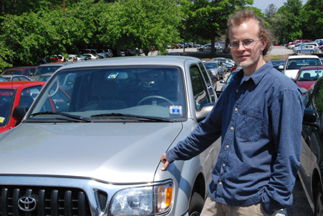 Duke lab tech Keith Warshany was recently the victim of a theft of his car's catalytic converter. 