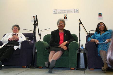 Drs. Brenda Armstrong, Joanne Wilson and Thelma Brown spoke at a 'Tea with Trailblazers' 