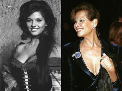 Claudia Cardinale, then and now. 