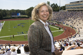 Vicki Stone has bought the Duke athletic pass for the past four years. 