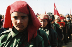 Female soldiers in Nepal.  