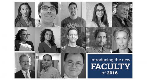 Profiles of Selected New Faculty in 2016