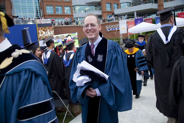 Duke alumnus and trustee Paul Farmer was the 2015 commencement speaker.