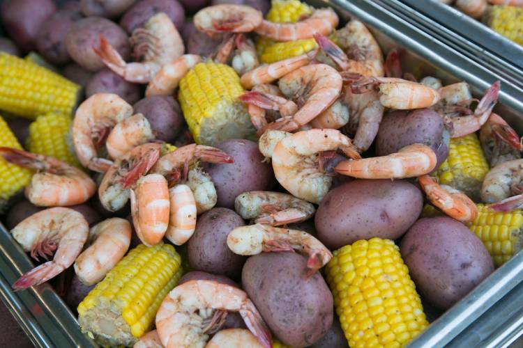 the low country boil at PricePalooza.