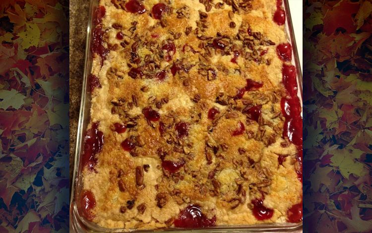 Leanna McKay's cherry pineapple dump cake. Photo courtesy of Leanna McKay.