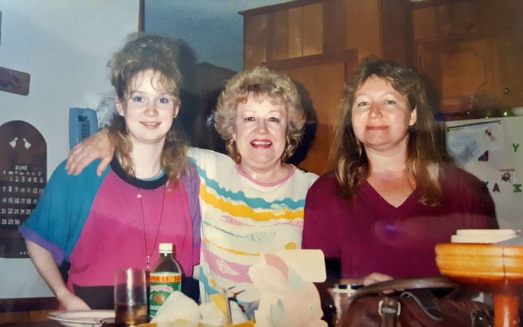 Leanna McKay, left, stands next to her grandmother and mom at a Thanksgiving in the 1990s. Photo courtesy of Leanna McKay.